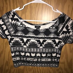 black & white tribal print